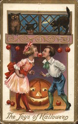 The Joys of Halloween Postcard Postcard Postcard