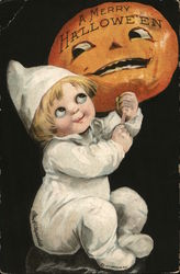 A Merry Halloween Postcard Postcard Postcard