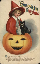 Halloween Greeting Postcard Postcard Postcard