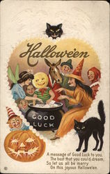 Halloween Good Luck Postcard Postcard Postcard