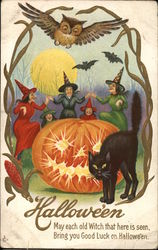 Halloween Postcard Postcard Postcard