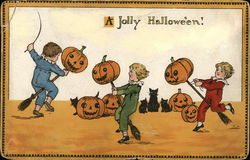 A Jolly Halloween Postcard Postcard Postcard