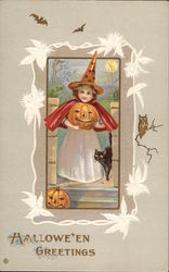 Halloween Greetings Postcard