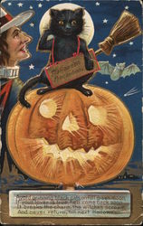 Halloween Precautions Postcard