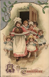 A Merry Christmas Children Postcard Postcard Postcard