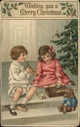 Wishing you a Merry Christmas Postcard