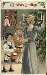 Christmas Greetings Postcard