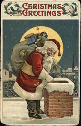 Christmas Greetings Postcard