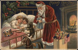 Santa Has Arrived Santa Claus Postcard Postcard Postcard