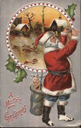 A Merry Christmas Santa Claus Postcard Postcard Postcard