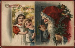 Christmas Wishes Santa Claus Postcard Postcard Postcard