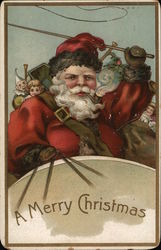 A Merry Christmas Santa Claus Postcard Postcard Postcard