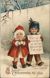 A Jolly Christmas To You Children Postcard Postcard Postcard