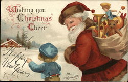 Wishing you Christmas Cheer Children Postcard Postcard Postcard