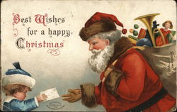 Best Wishes for a happy Christmas Postcard