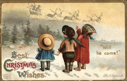 Best Christmas Wishes Postcard