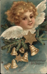 Kindest Greetings for Christmas Postcard