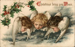 Christmas Bring You Peace Angels Postcard Postcard Postcard