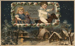 Merry Christmas Be Jolly Children Postcard Postcard Postcard