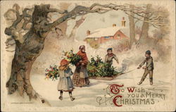 To Wish You A Merry Christmas Children Postcard Postcard Postcard