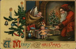 A Merry Christmas Santa Claus Postcard Postcard Postcard