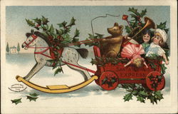 Santa Claus Express Children Postcard Postcard Postcard