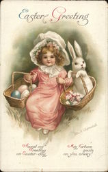 Easter Greeting With Children Postcard Postcard Postcard