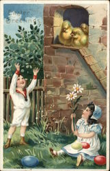 Easter Greetings Postcard