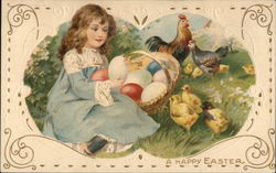 A Happy Easter With Children Postcard Postcard Postcard