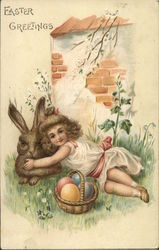 Easter Greetings Postcard