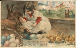 A Happy Easter Postcard