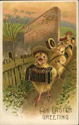 An Easter Greeting With Chicks Postcard Postcard Postcard