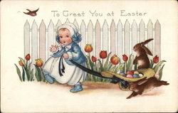 To Greet You at Easter Postcard