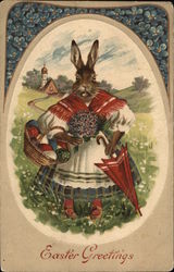 Easter Greetings Postcard