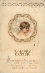 A Happy Easter With Angels Postcard Postcard Postcard