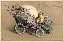 A Very Happy Easter to You With Chicks Postcard Postcard Postcard