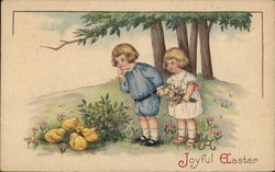 A Joyful Easter With Children Postcard Postcard Postcard