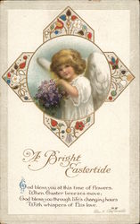 A Bright Eastertide With Angels Postcard Postcard Postcard