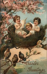 Easter Greetings Postcard