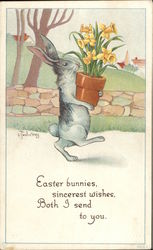 Easter bunnies With Bunnies Postcard Postcard Postcard