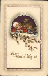 Best Easter Wishes With Children Postcard Postcard Postcard