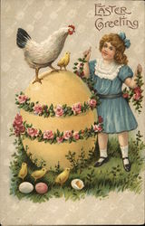 Easter Greeting Eggs Postcard Postcard Postcard