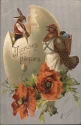 Happy Easter Eggs Postcard Postcard Postcard