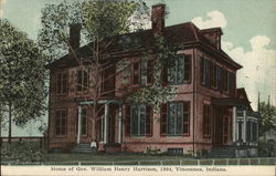 Home of Governor William Henry Harrison, 1804 Postcard