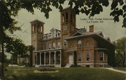 Ladies' Hall, Purdue University Lafayette, IN Postcard Postcard Postcard