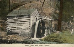 Water Power Mill, Brown County Postcard