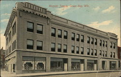 Masonic Temple Green Bay, WI Postcard Postcard Postcard