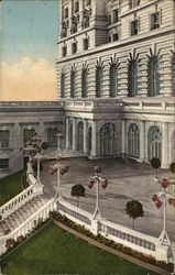 Entrance to Fairmont Hotel Postcard