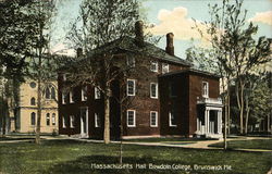 Massachusetts Hall, Bowdoin College Brunswick, ME Postcard Postcard Postcard