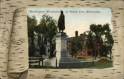 Washington Monument on Grand Avenue Postcard